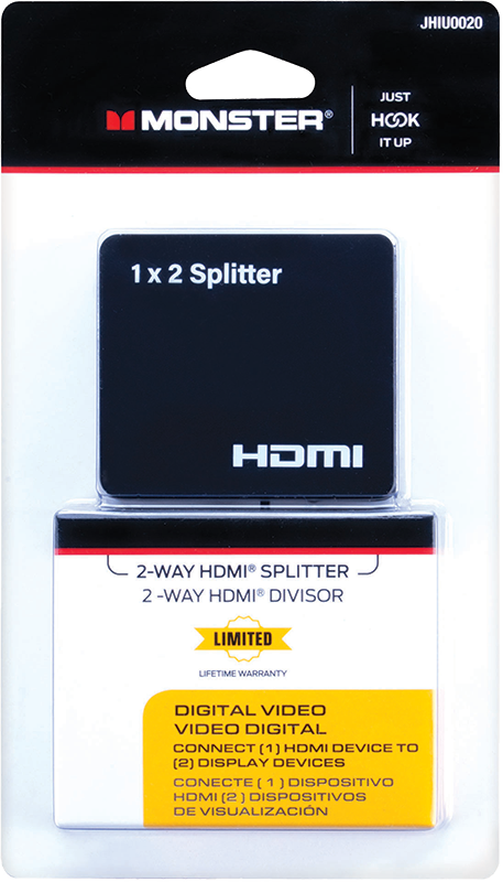 CABLE DUPLICADOR HDMI 1/Mx2/H NIKEL 20cm